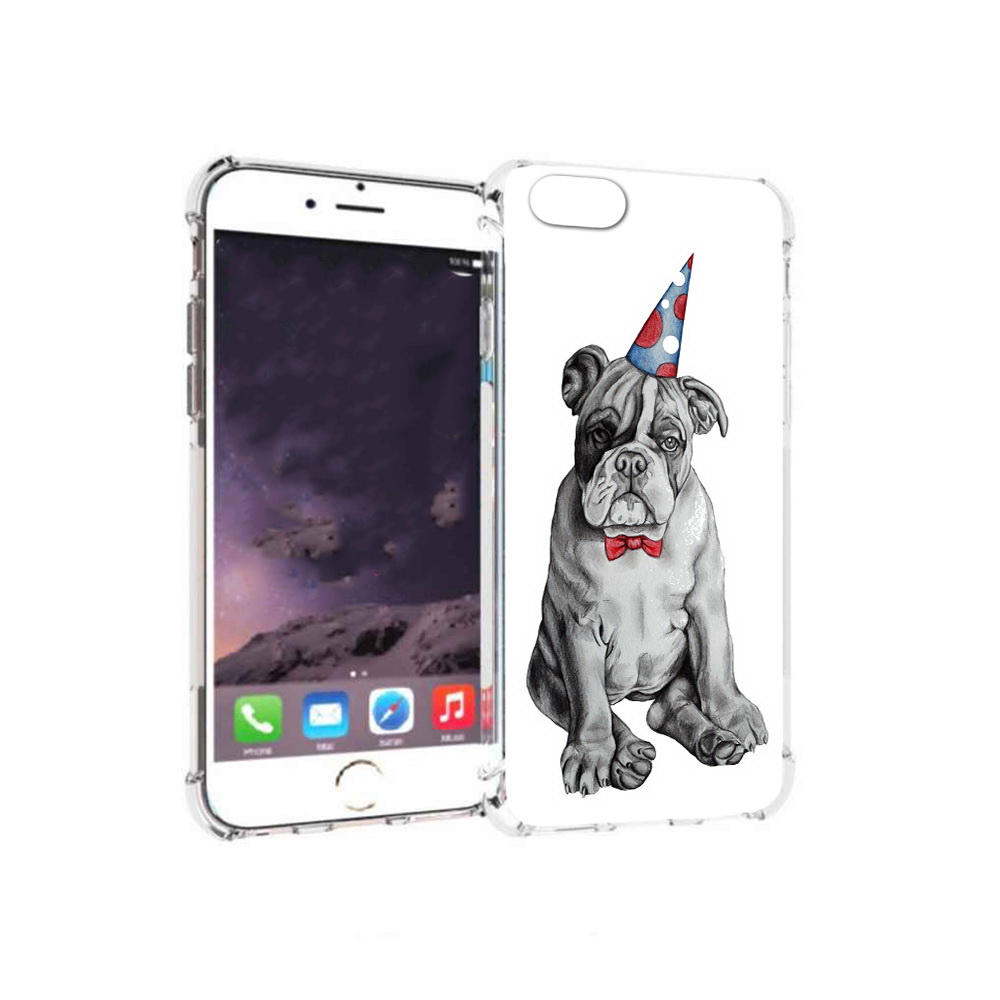 

Чехол MyPads Tocco для Apple iPhone 6 праздничный щенок (PT54043.605.554), Прозрачный, Tocco