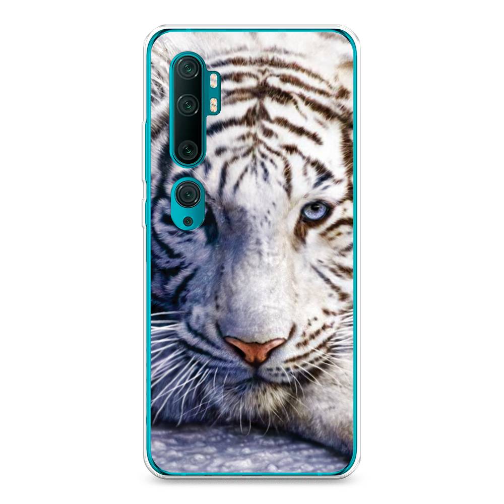 

Чехол на Xiaomi Mi Note 10"Бенгальский тигр", Коричневый;белый, 37350-1