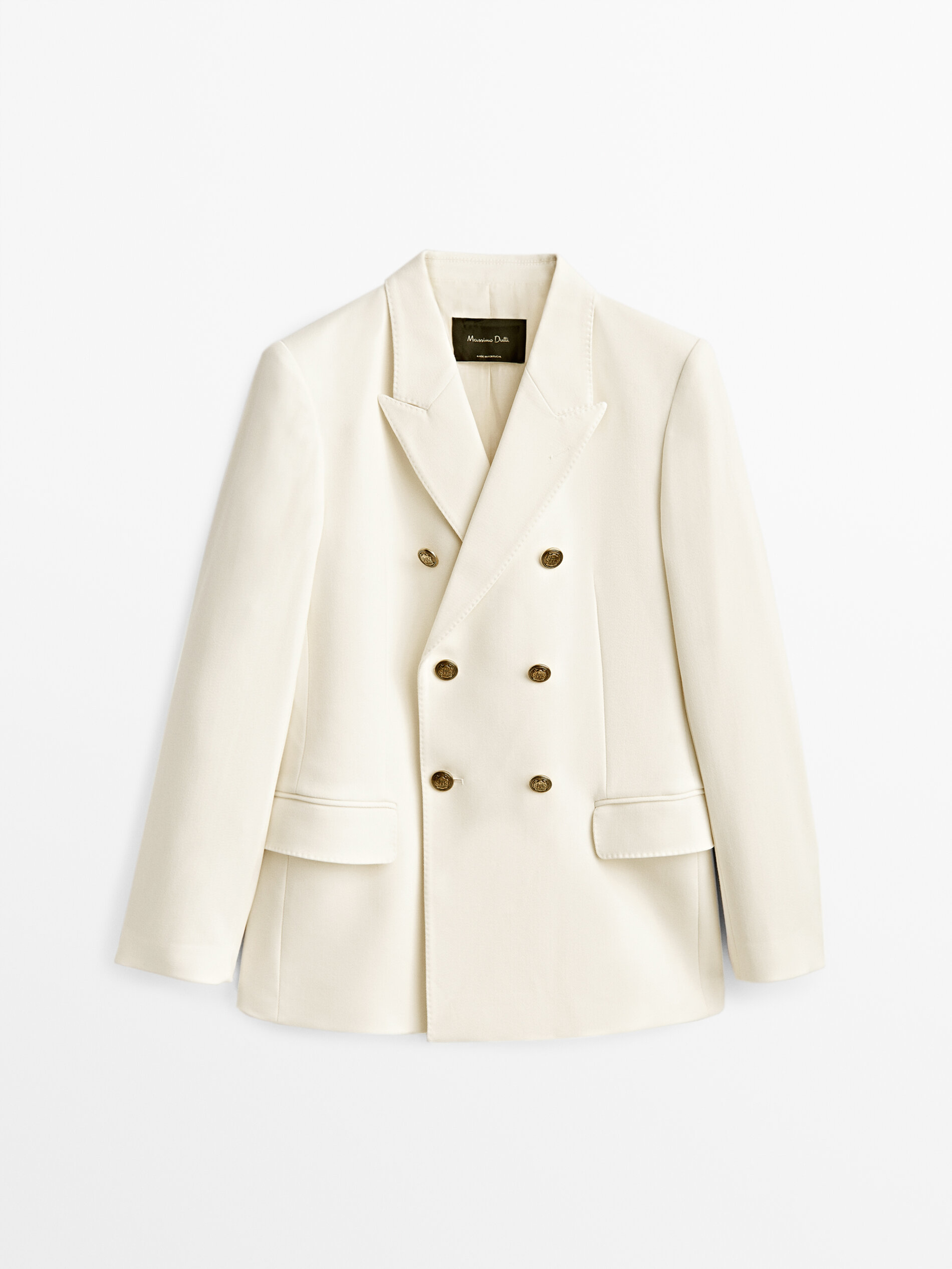 

Блейзер женский Massimo Dutti 06017517251 белый 34, 06017517251