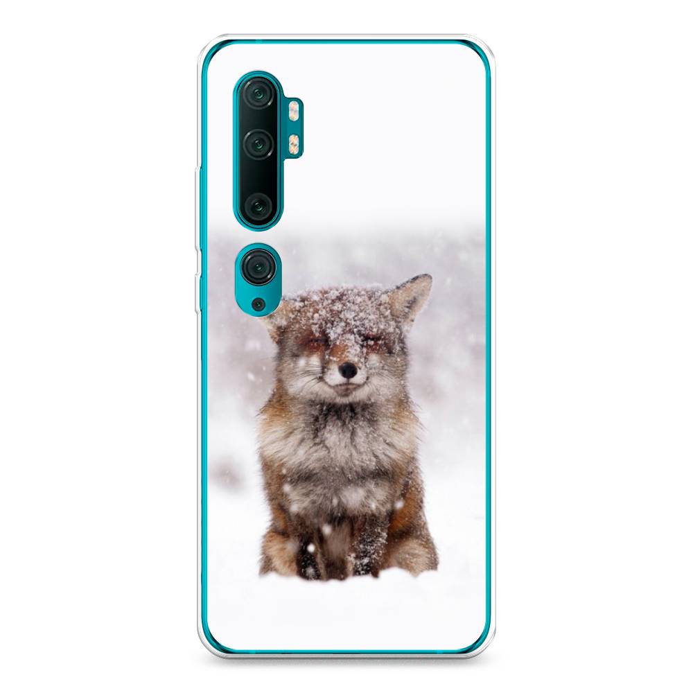 

Чехол на Xiaomi Mi Note 10"Зимняя лиса", Белый;серый;коричневый, 37350-1