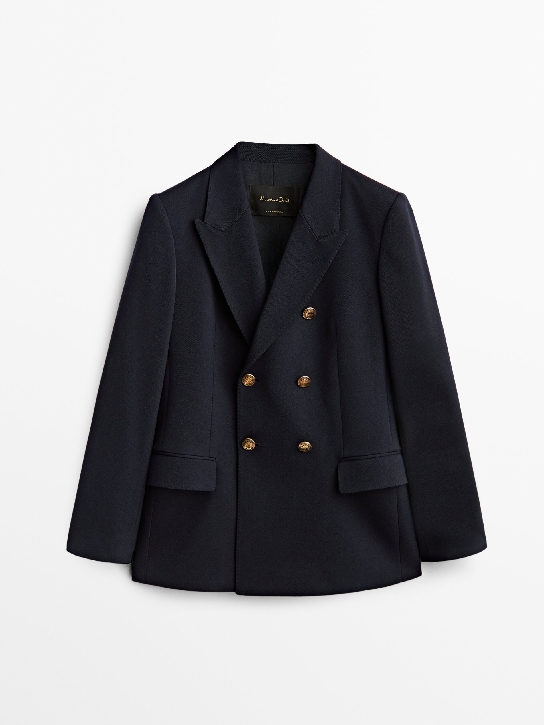 

Блейзер женский Massimo Dutti 06017517401 синий 38, 06017517401
