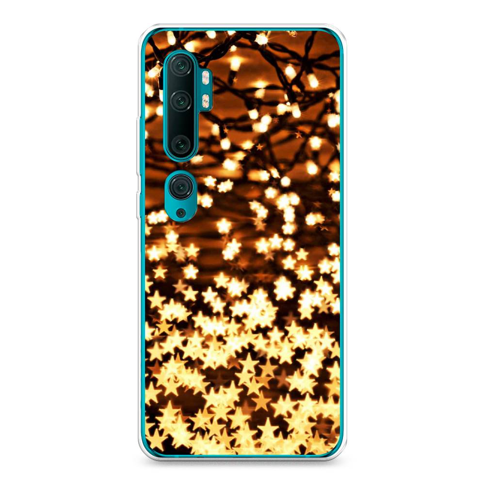 

Чехол на Xiaomi Mi Note 10"Новогодняя гирлянда", Золотистый, 37350-5