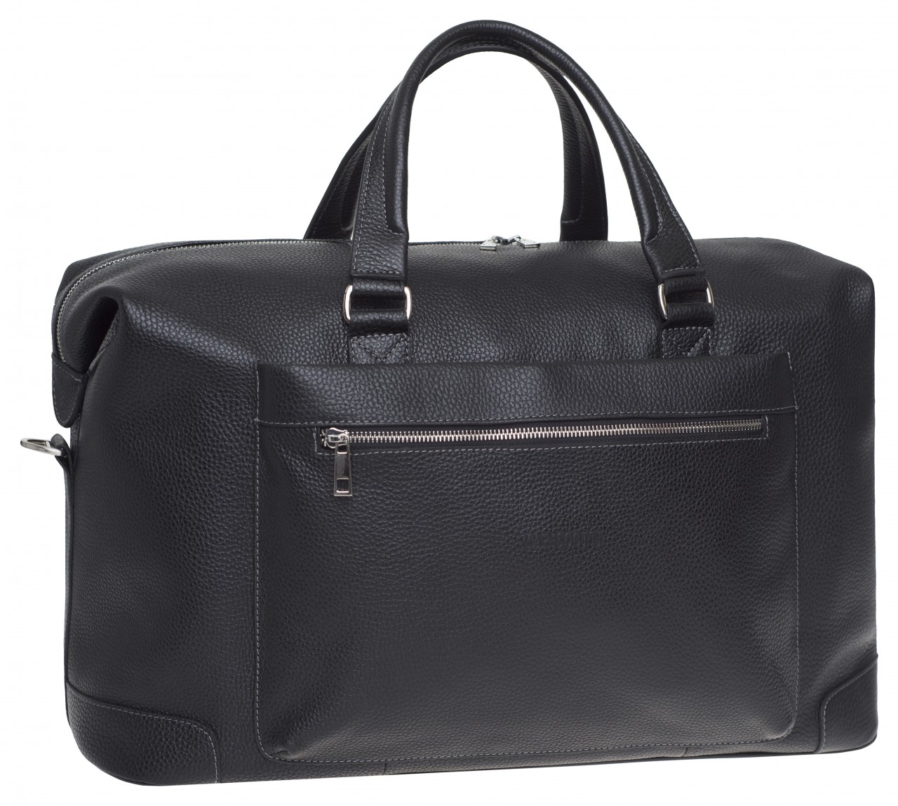 фото Дорожная сумка мужская franchesco mariscotti 6-416к черная, 28x55x24 см
