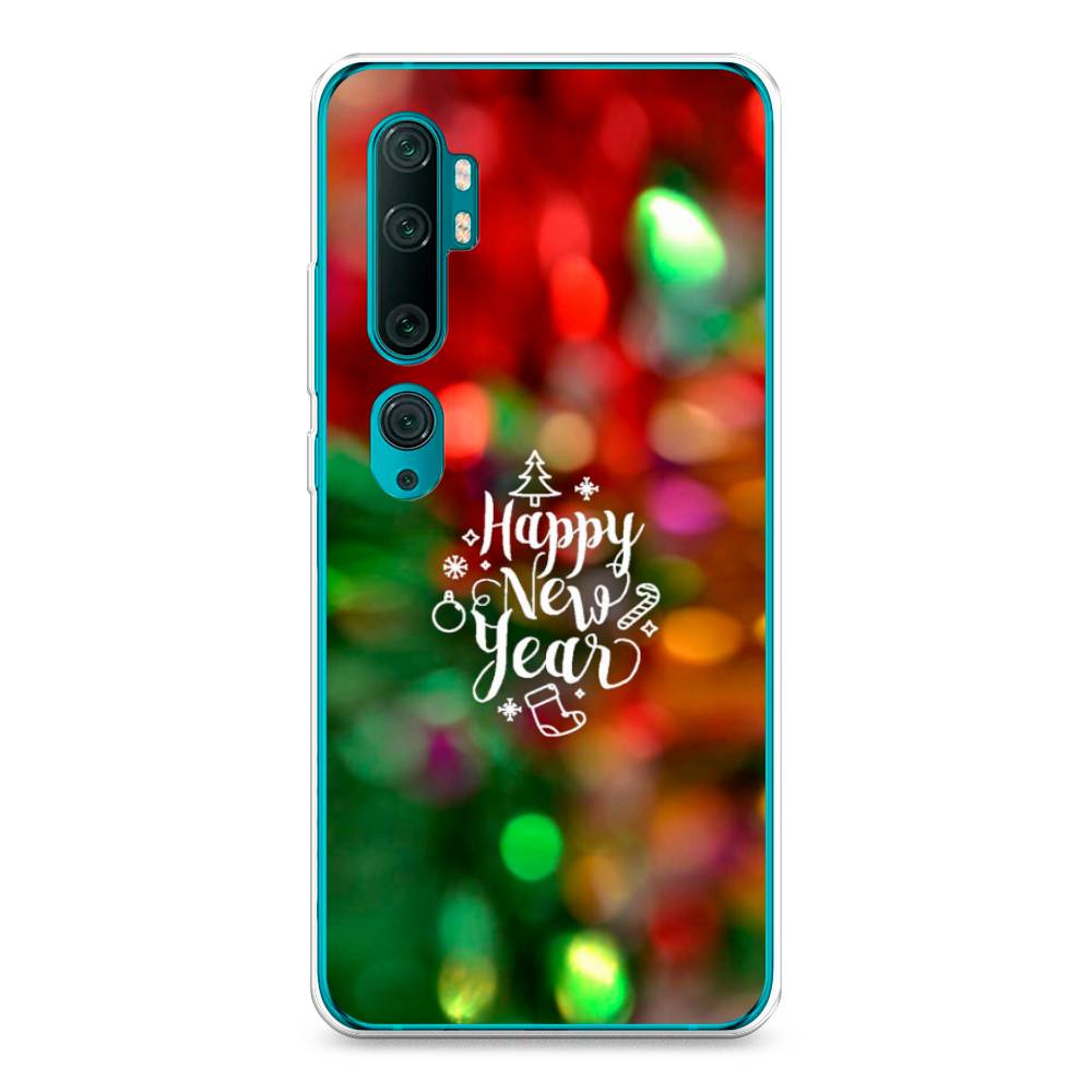 

Чехол на Xiaomi Mi Note 10"Новый Год на елке", Зеленый;красный;желтый, 37350-5