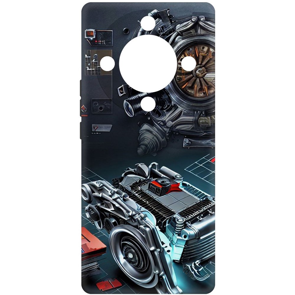 

Чехол-накладка Софт Моторы для Honor X9a, Черный