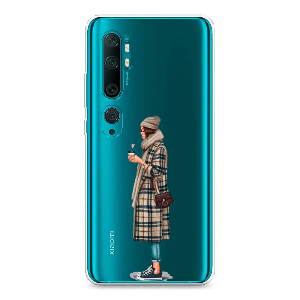 

Чехол на Xiaomi Mi Note 10"Утренний кофе", Коричневый;бежевый, 37350-6