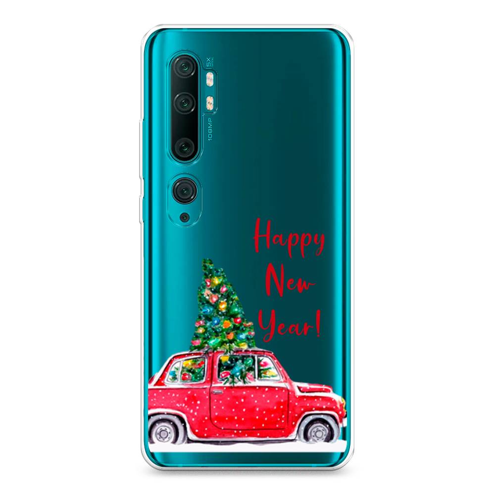 

Чехол на Xiaomi Mi Note 10"Happy New Year", Красный;зеленый, 37350-5
