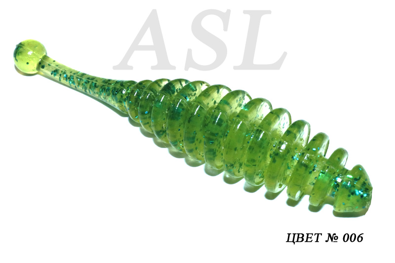 

Силиконовая приманка ASL Бу-Бу цв. 006,L-5см 10шт/уп, Бу-бу