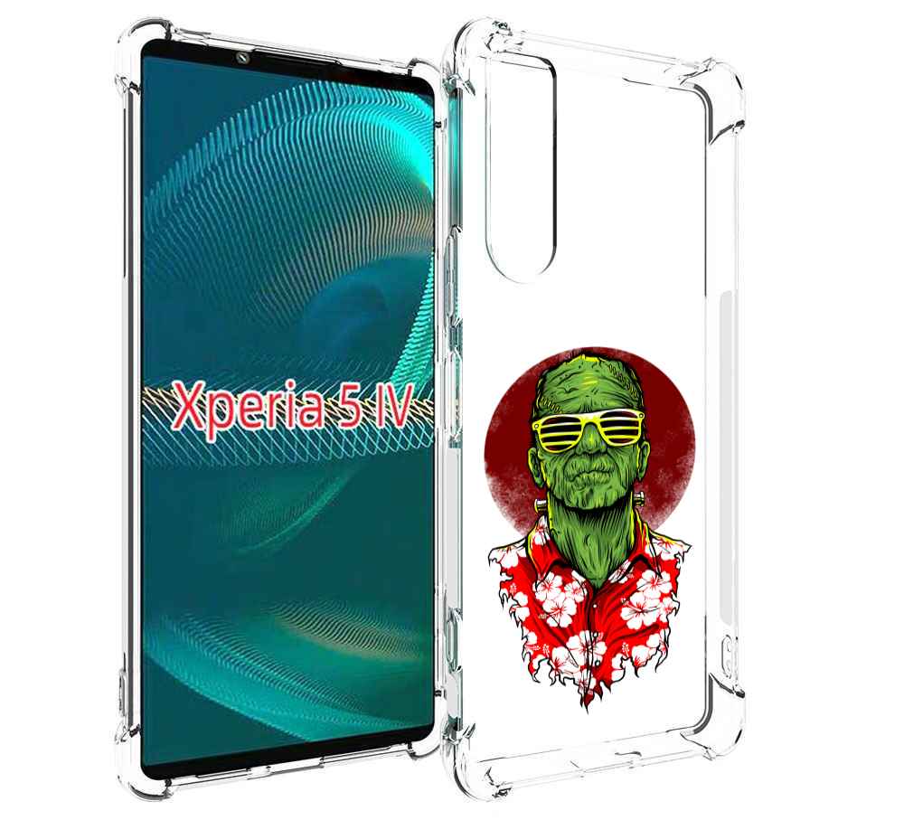 

Чехол MyPads крутой зеленый мужчина в очках для Sony Xperia 5 IV (5-4), Прозрачный, Tocco