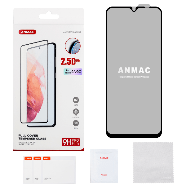 

Защитное стекло ANMAC для Xiaomi Redmi 9A/9C Full Cover Арт.1137357, Защитное стекло ANMAC для Xiaomi Redmi 9A/9C Full Cover