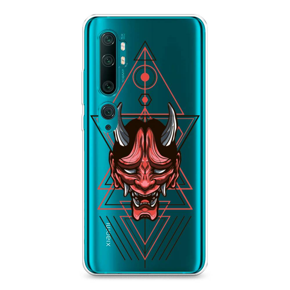 

Чехол на Xiaomi Mi Note 10"Hanya Oni mask", Серый;красный;черный, 37350-4