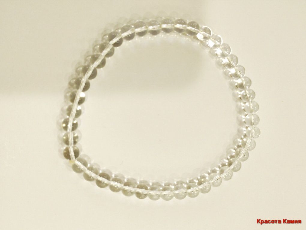 

Браслет из резины р. 21 Красота камня горный хрусталь, горный хрусталь, горный хрусталь