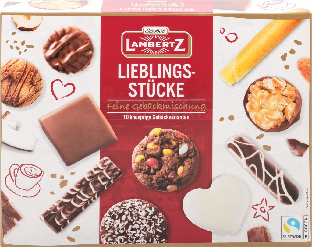 Печенье Lambertz Lieblings-stucke сдобное 250 г