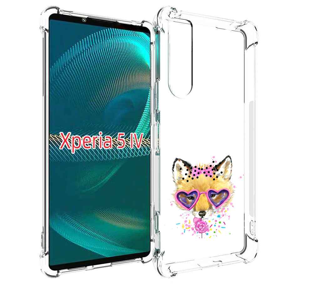 

Чехол MyPads лисенок с бантиком для Sony Xperia 5 IV (5-4), Прозрачный, Tocco