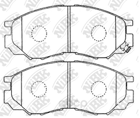 

Тормозные колодки NiBK PN3369