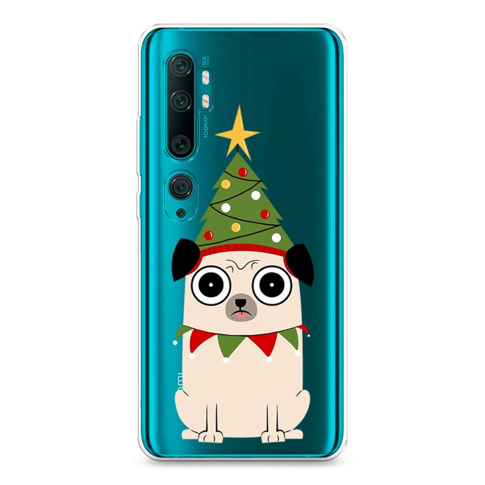 

Чехол на Xiaomi Mi Note 10"Собачка с ёлочкой", Бежевый;красный;зеленый, 37350-1
