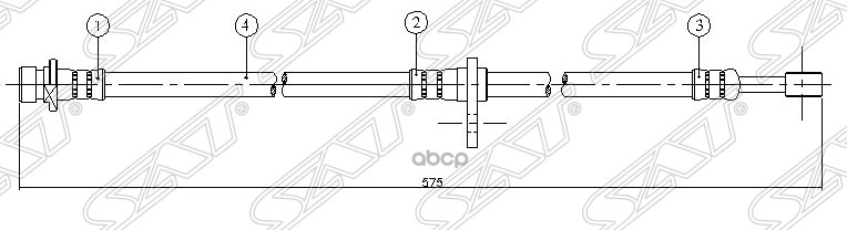 

Шланг Тормозной Передний (Таиланд) Honda Civic 01- Lh Sat арт. ST-01465-S5A-J02