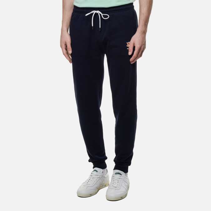 

Спортивные брюки мужские Maison Kitsune IU01308KM0001-P480 синие S, IU01308KM0001-P480