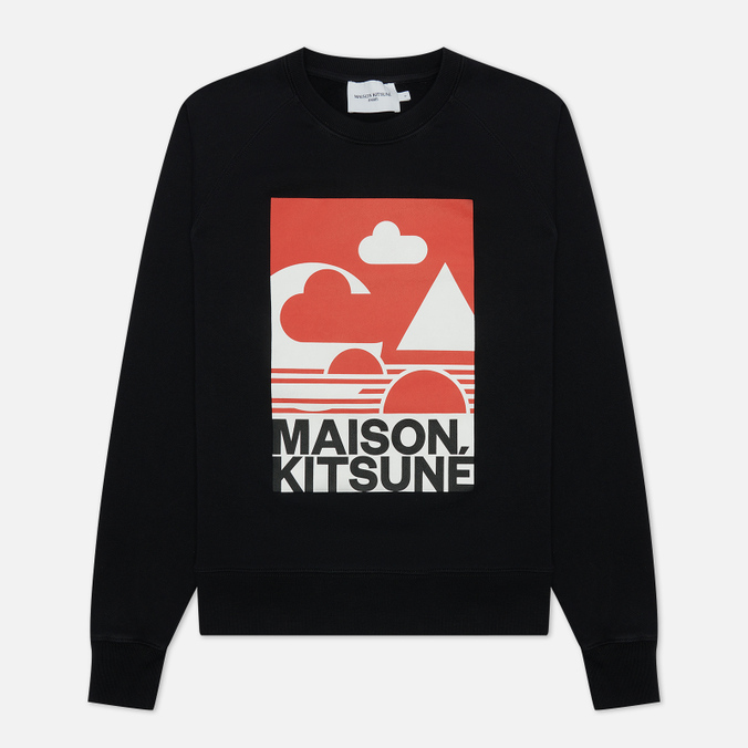 

Свитшот женский Maison Kitsune IW00345KM0001-P199 черный XS, IW00345KM0001-P199