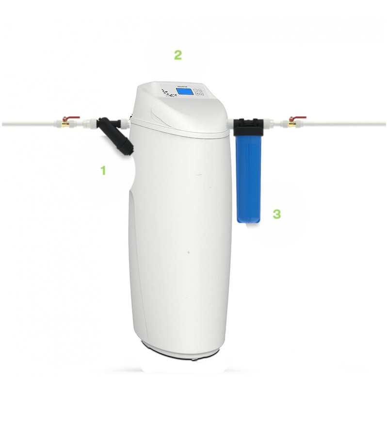 

Установка умягчитель воды Runxin RL-RA-1500E (RL-R150E), 1,5-2 м3/ч с байпасом