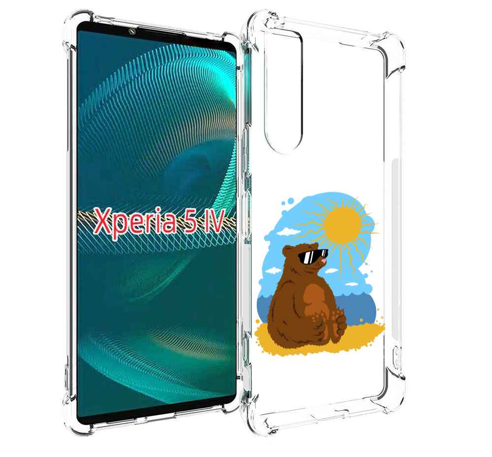

Чехол MyPads медведь на чиле для Sony Xperia 5 IV (5-4), Прозрачный, Tocco