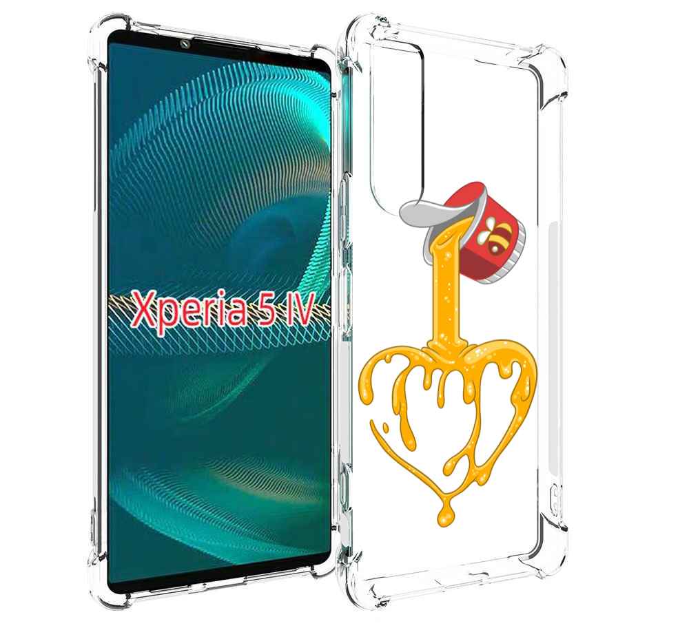 

Чехол MyPads медовое сердце для Sony Xperia 5 IV (5-4), Прозрачный, Tocco