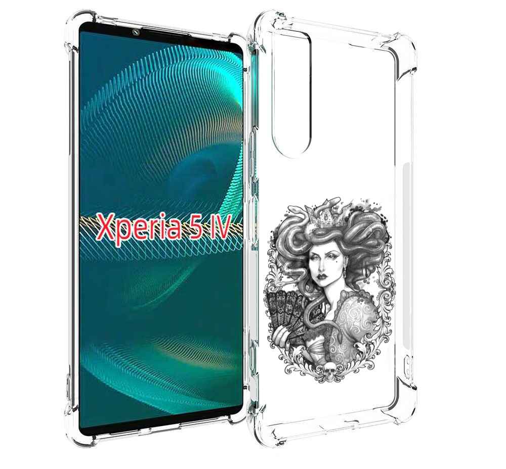 

Чехол MyPads медуза черно белый для Sony Xperia 5 IV (5-4), Прозрачный, Tocco