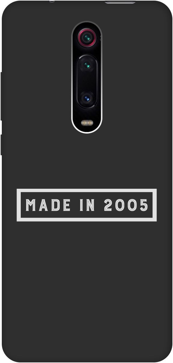 

Чехол на Xiaomi Mi 9T "2005 W" черный, Черный;белый, 8463