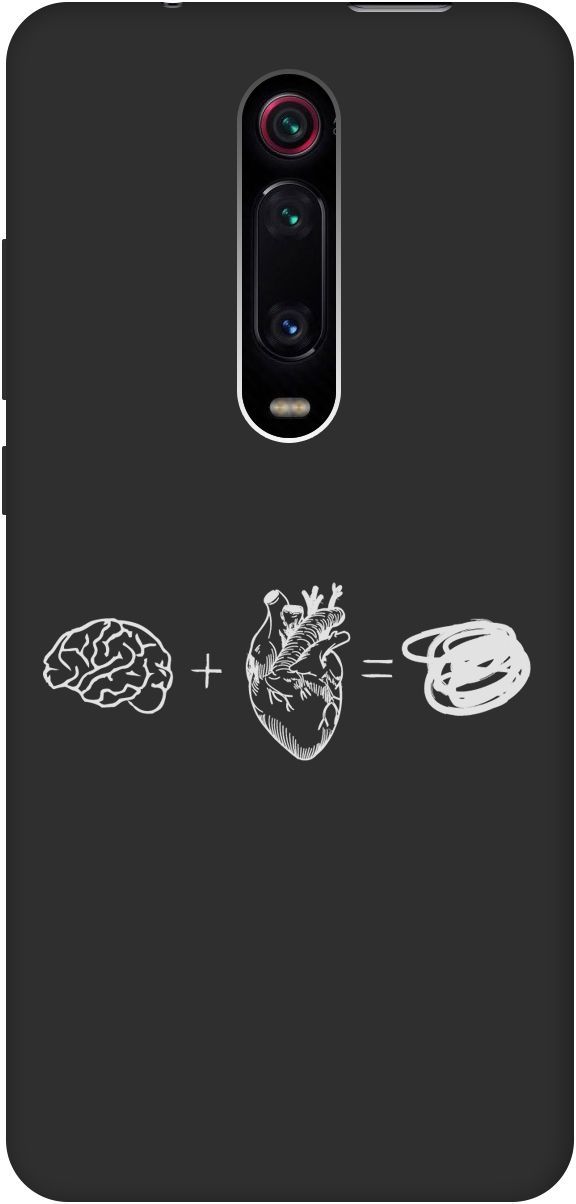 

Чехол на Xiaomi Mi 9T "Brain Plus Heart W" черный, Черный;белый, 8463