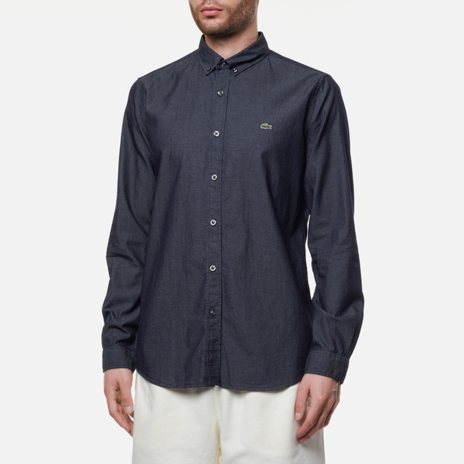 

Рубашка мужская Lacoste CH2269-69S черная 39, CH2269-69S