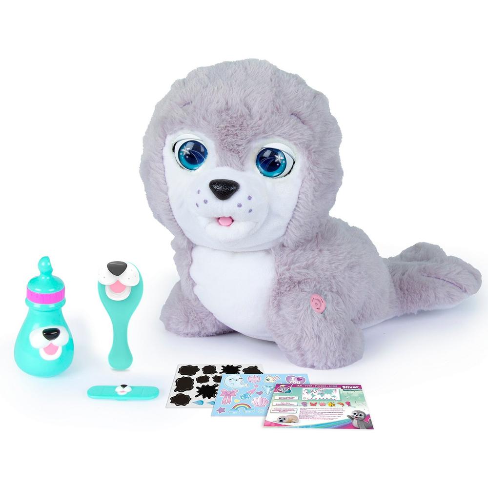 

Интерактивная игрушка IMC Toys Club Petz Тюлень Silver 350248, Серый, 93164