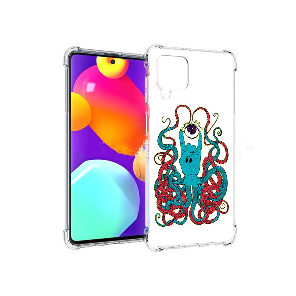 

Чехол MyPads Tocco для Samsung Galaxy M62 осьминог-рука абстракция (PT158430.541.530), Прозрачный, Tocco