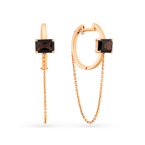 

Серьги из золота с раухтопазом Мастер Бриллиант 02-3-246-0400-020, 02-3-246-0400-020