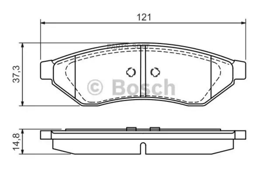 

Тормозные колодки Bosch задние дисковые 986494172