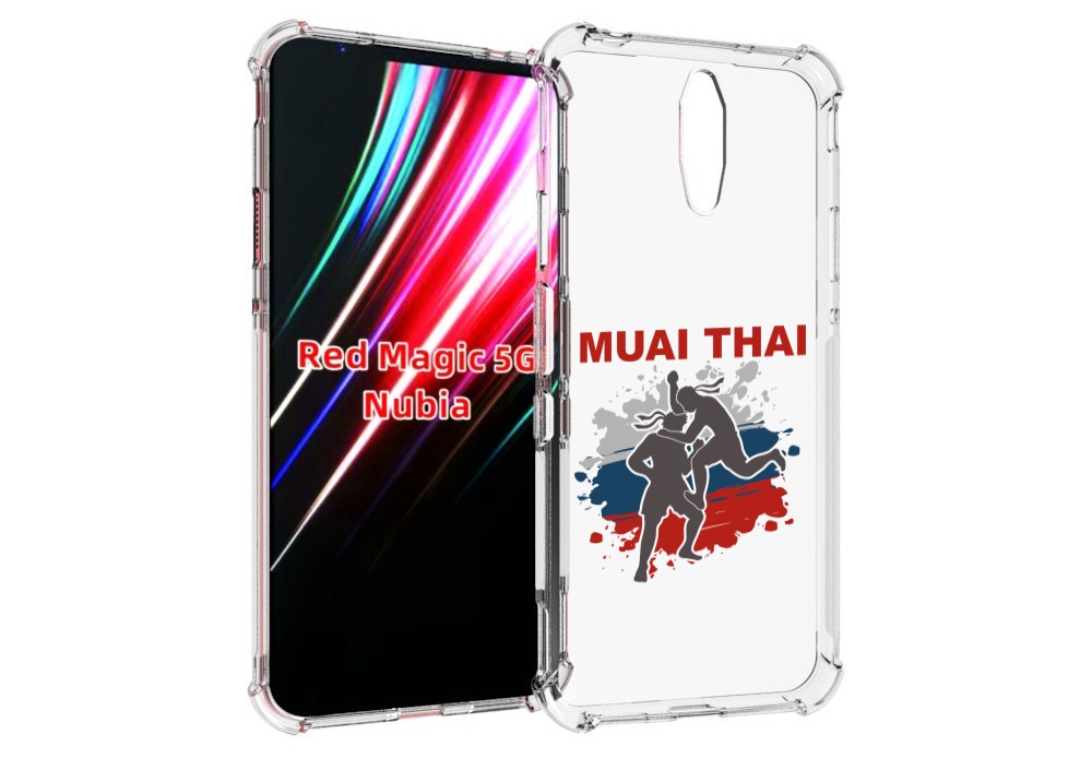 

Чехол MyPads Муайтай для ZTE Nubia Red Magic 1 5G, Прозрачный, Tocco