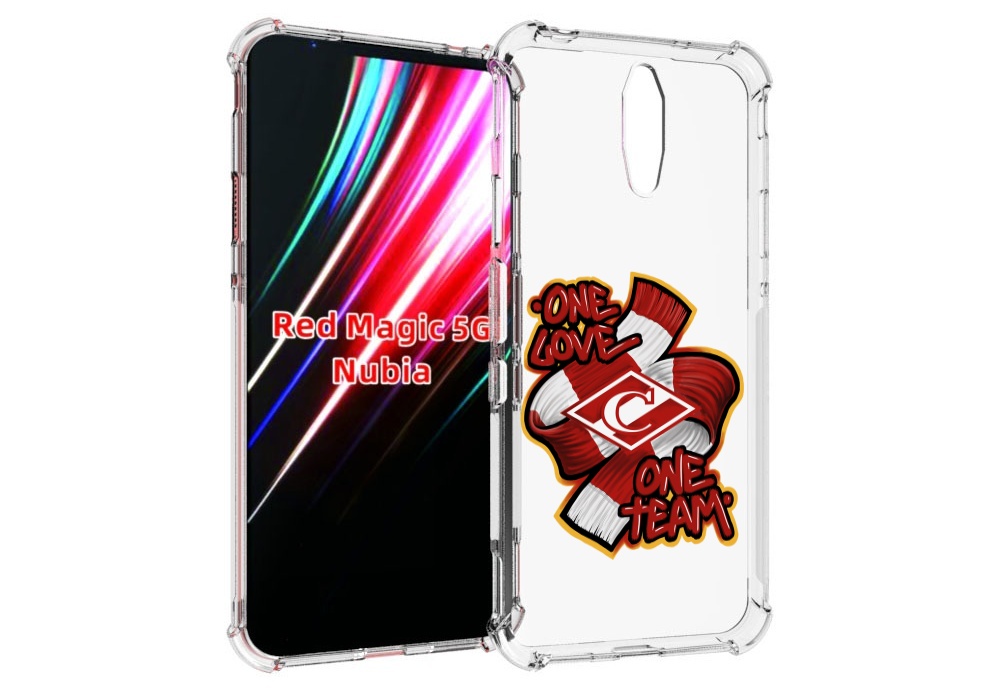 

Чехол MyPads Одна любовь-Спартак для ZTE Nubia Red Magic 1 5G, Прозрачный, Tocco