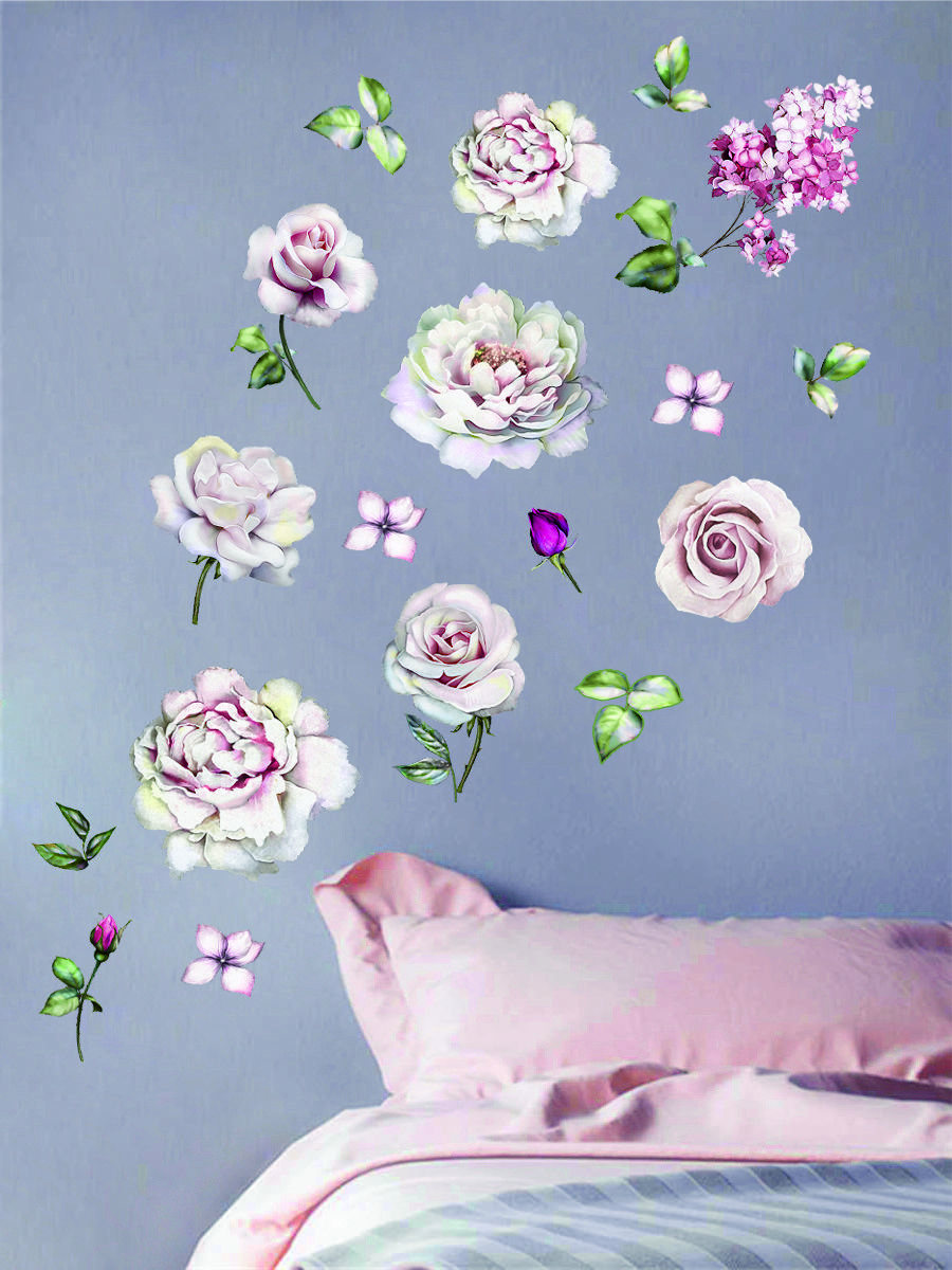 

Наклейка Woozzee Белые розы