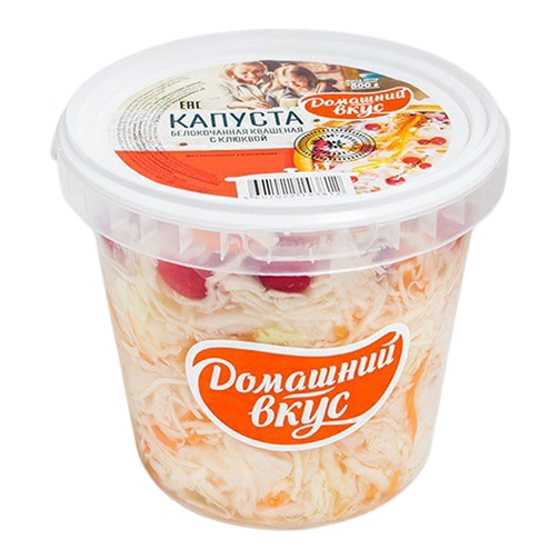 

Капуста Домашний вкус квашеная с клюквой 900 г