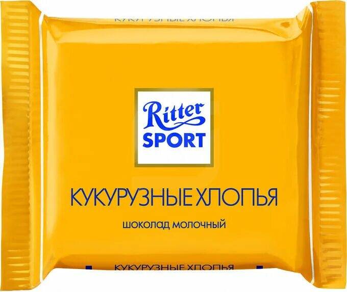 

Шоколад-мини Ritter Sport молочный с кукурузными хлопьями ~100 г