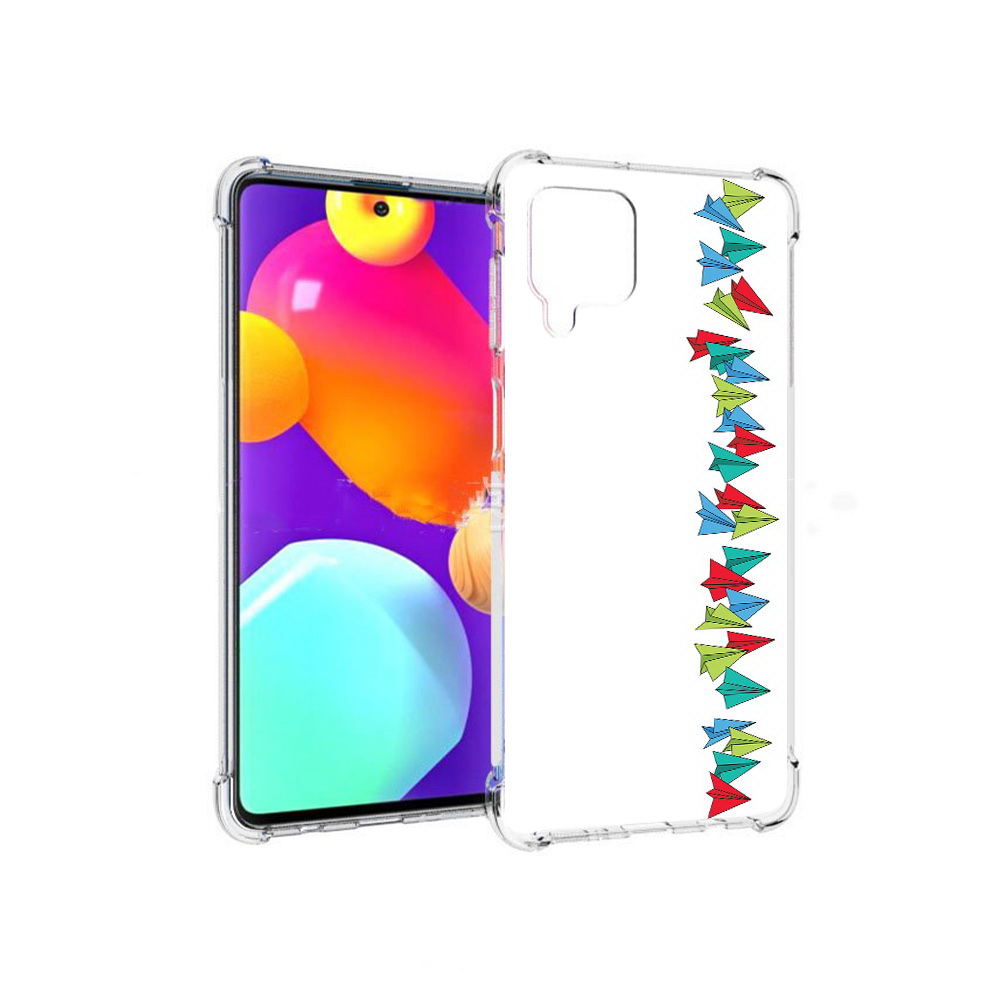 

Чехол MyPads Tocco для Samsung Galaxy M62 самолетики из листочков (PT158430.541.593), Прозрачный, Tocco