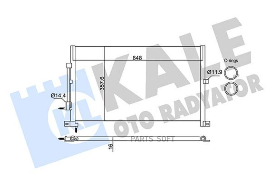 

Радиатор Кондиционера Ford Mondeo Iii KALE арт. 345375