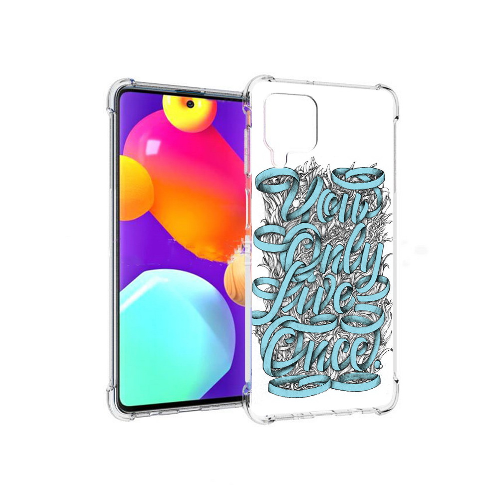 

Чехол MyPads Tocco для Samsung Galaxy M62 слова из ленты абстракция (PT158430.541.607), Прозрачный, Tocco