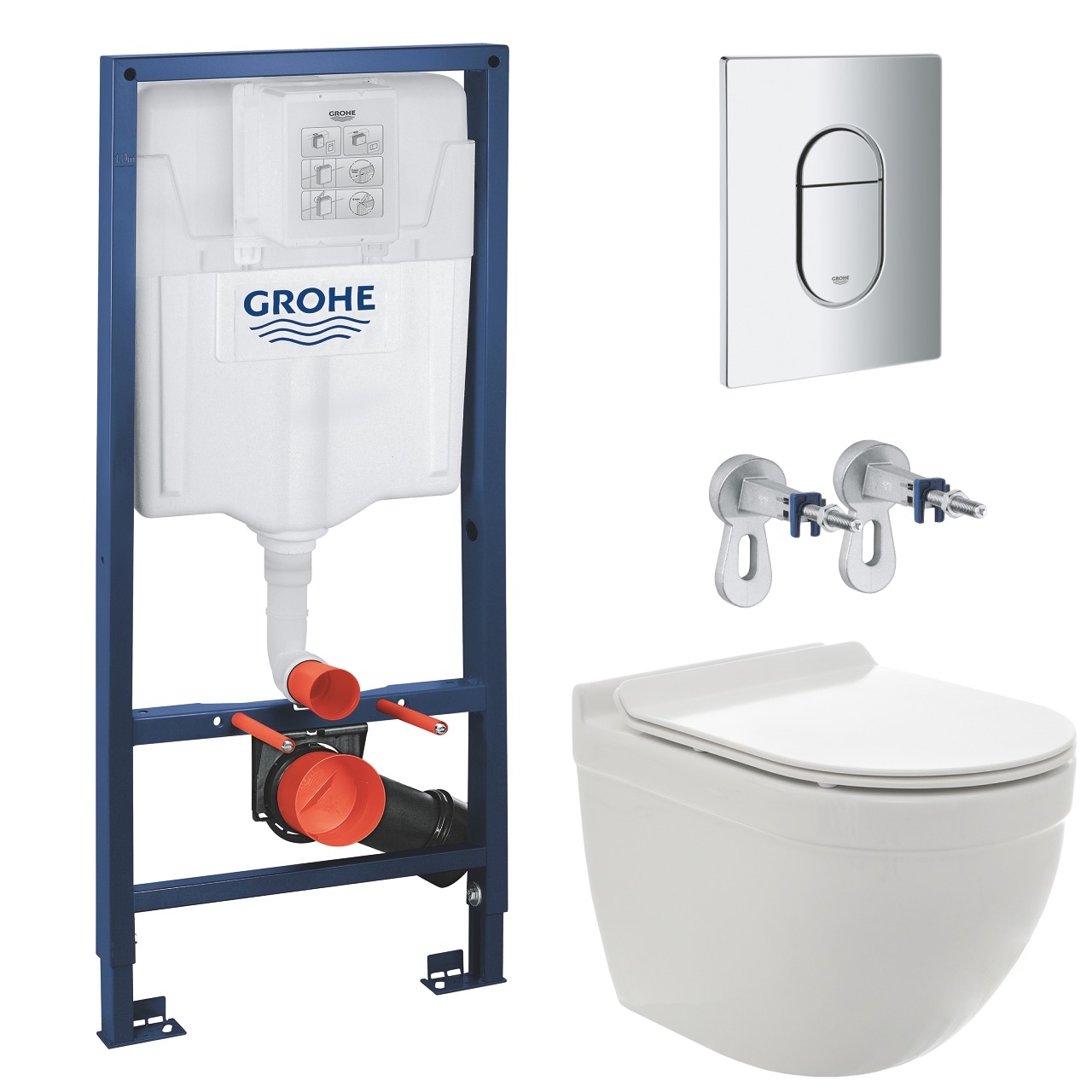 

Комплект инсталляции GROHE с унитазом AQUAme AQM2006 и сиденьем с микролифтом (NW0185)