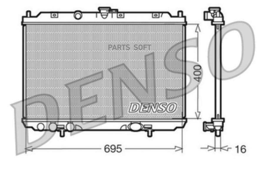 

Радиатор Двигателя Nissan Almera Tino (00-) Denso арт. DRM46013