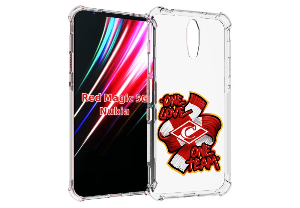 

Чехол MyPads ФК спарак 1 любовь для ZTE Nubia Red Magic 1 5G, Прозрачный, Tocco