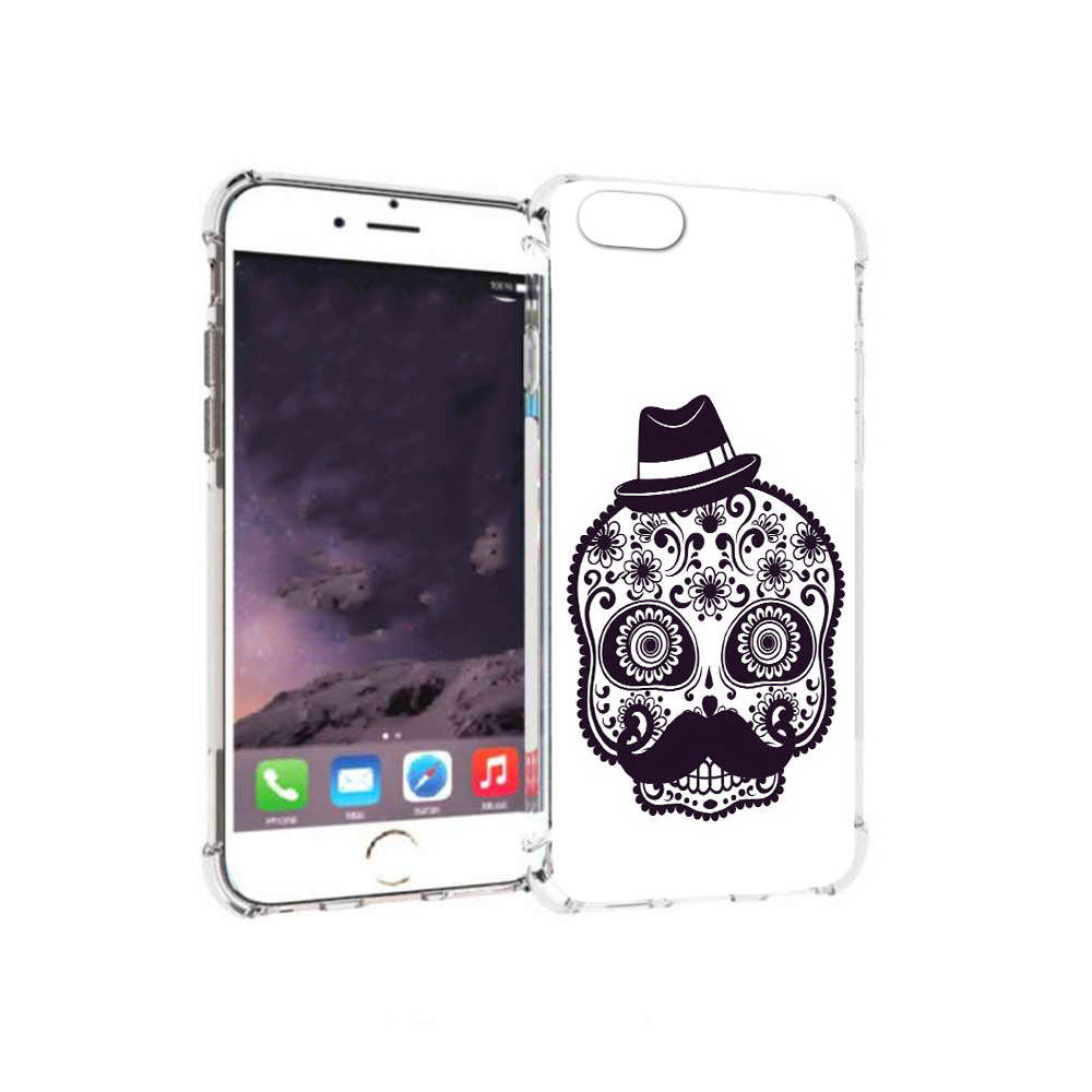 

Чехол MyPads Tocco для Apple iPhone 6 разрисованный скелет (PT54043.605.575), Прозрачный, Tocco