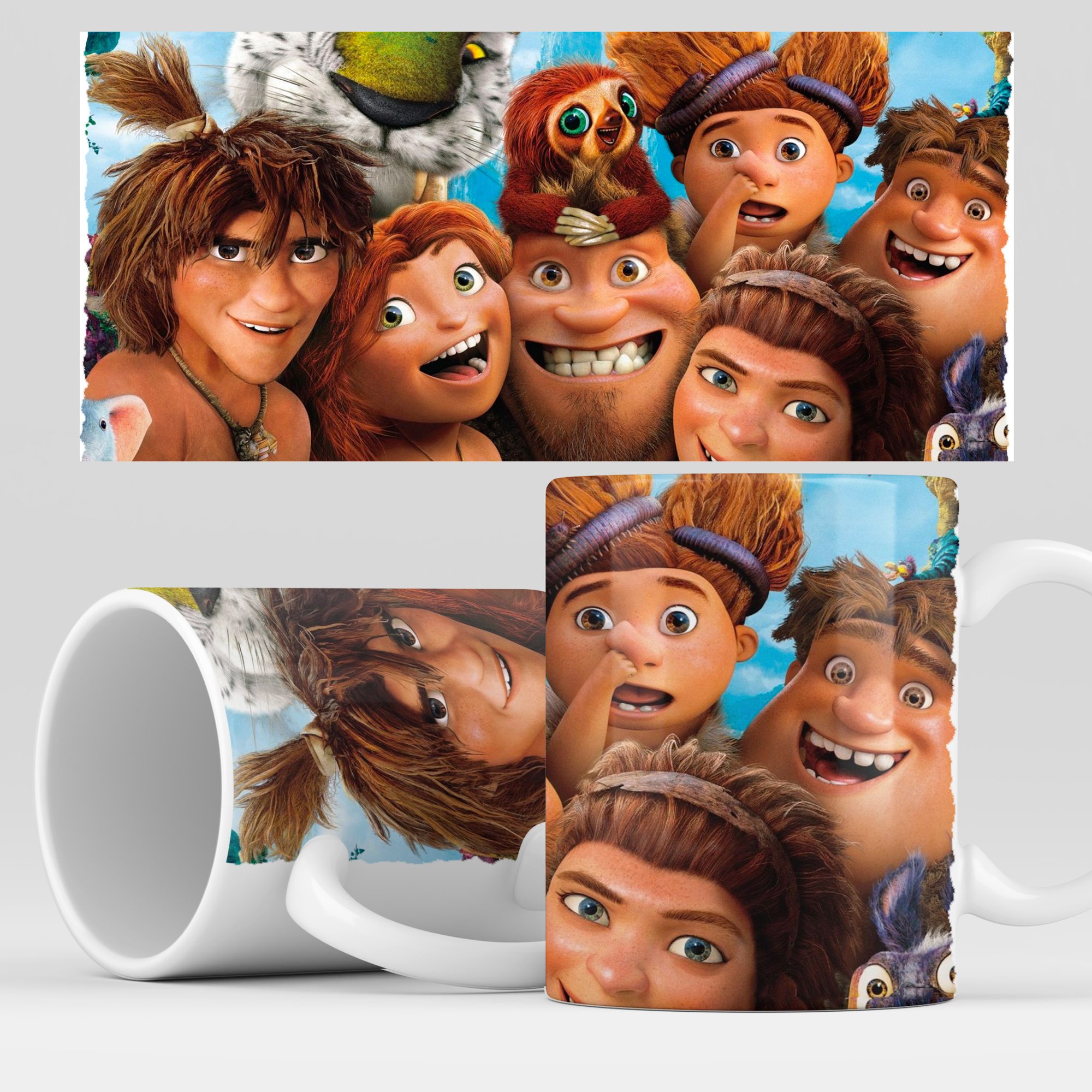 фото Кружка rocketcup с принтом "семейка крудс" croods