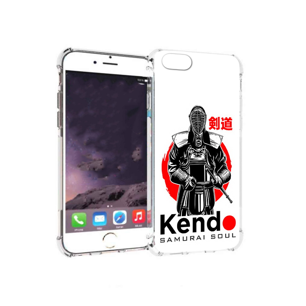 

Чехол MyPads Tocco для Apple iPhone 6 рисованый самурай (PT54043.605.581), Прозрачный, Tocco