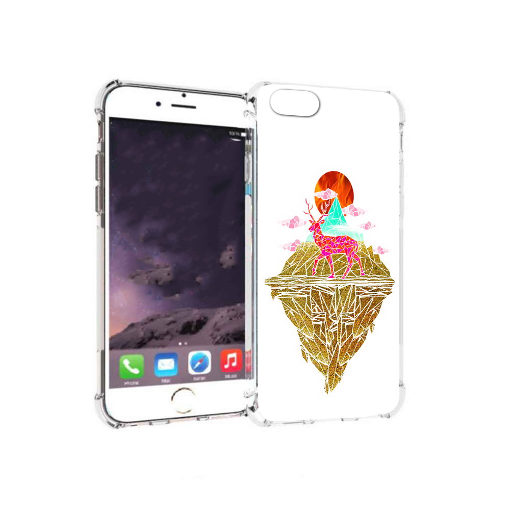 

Чехол MyPads Tocco для Apple iPhone 6 розовый олень абстракция (PT54043.605.586), Прозрачный, Tocco