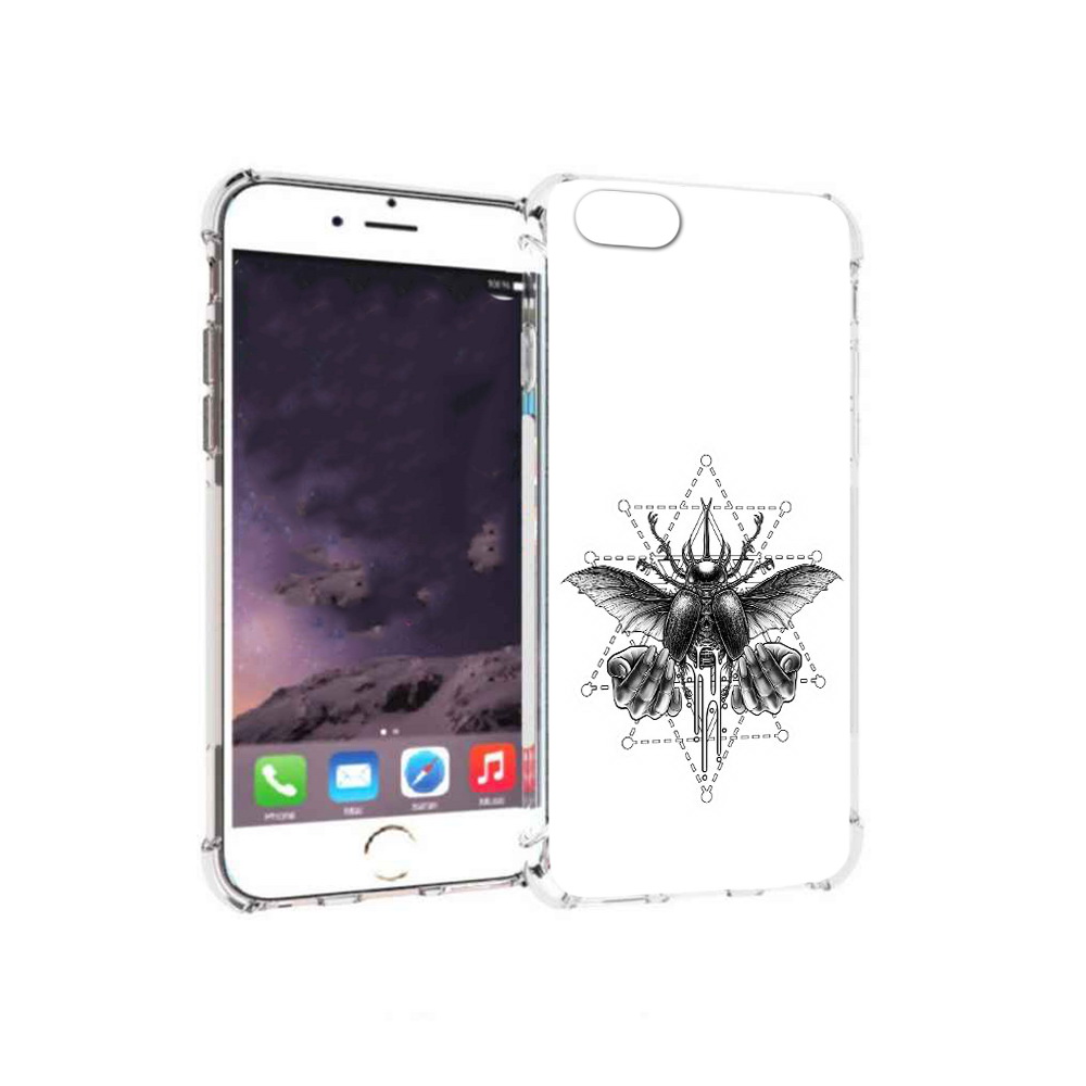 

Чехол MyPads Tocco для Apple iPhone 6 скарабей (PT54043.605.601), Прозрачный, Tocco